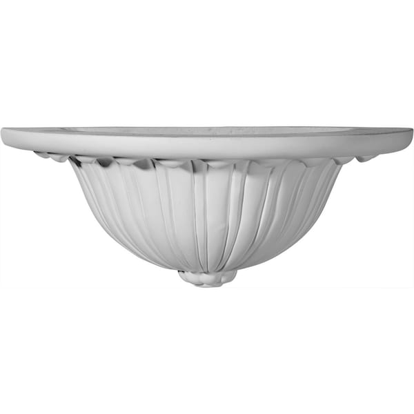 Ekena Millwork Wall Sconce, 4.88 in H, 12-1/2 in W, Factory Primed SCO12X06X04AS - main
